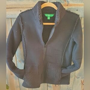 Sherpa lined body-con jacket